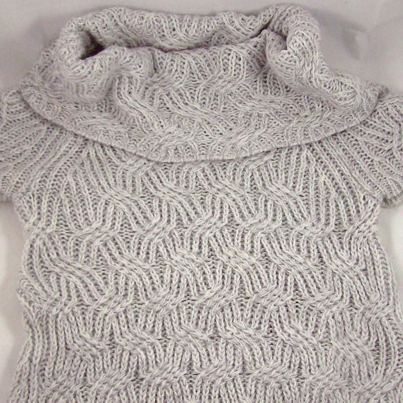 Worthington Gray Textured Cowl Neck Tunic Sweater - FINAL SALE *** PRICE IS FIRM - Picture 7 of 10